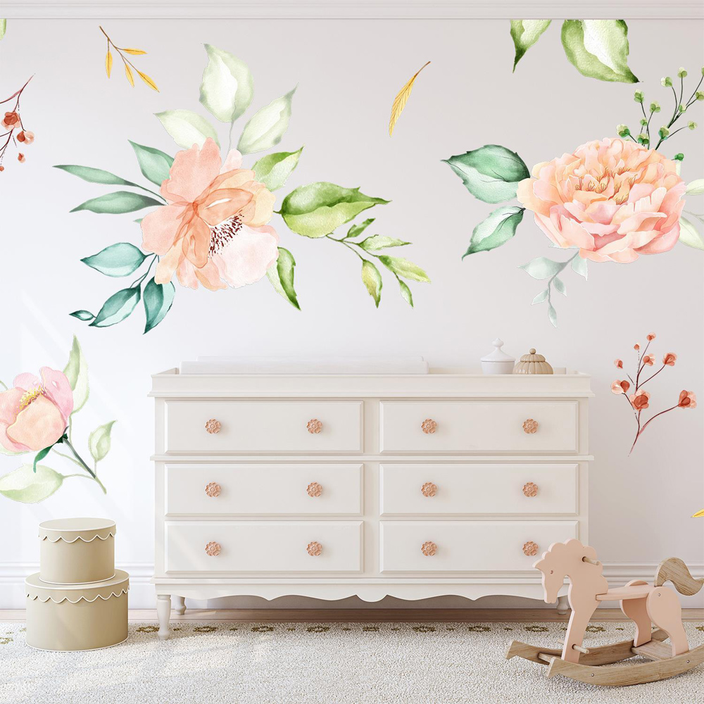 Walplus Flower Theme Self Adhesive Wall Stickers Image 2