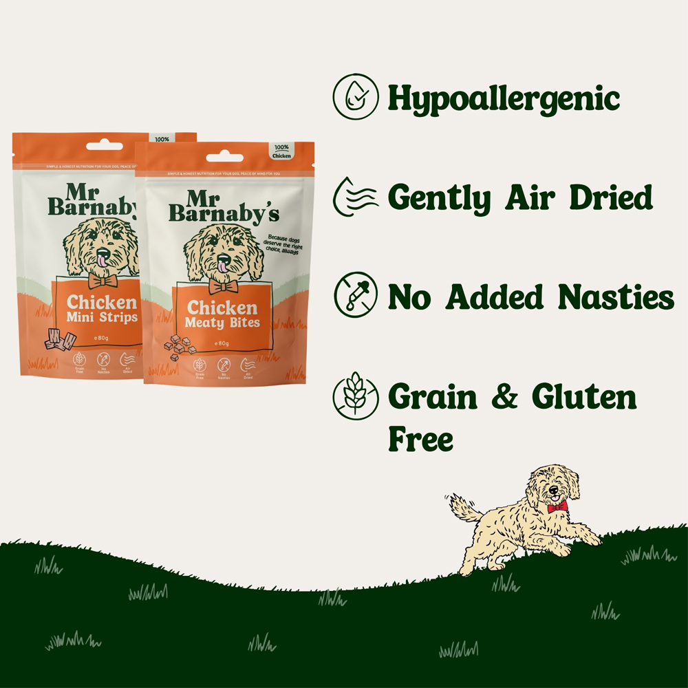 Mr Barnaby's Chicken Dog Treat Bundle 80g 2 Pack Image 4