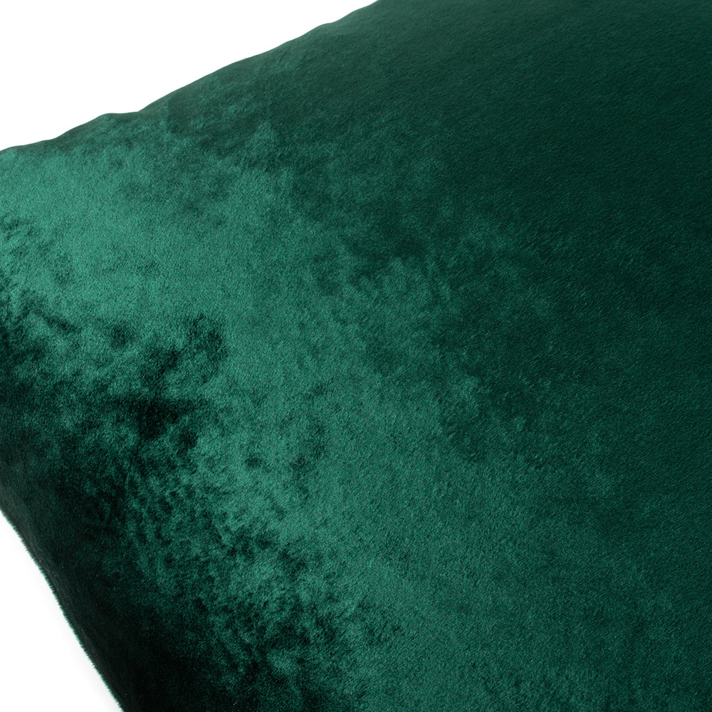 Paoletti Verona Emerald Crushed Velvet Cushion Image 3