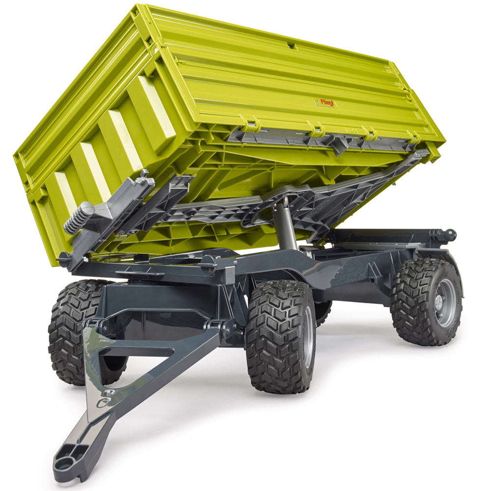 Bruder Kids Fliegl 3 Way Tipping Trailer with Removable Top Playset Model Image 6