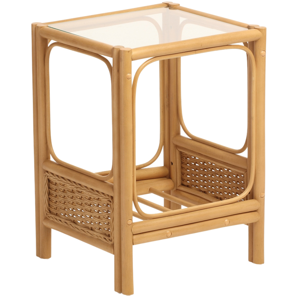 Desser Furniture Vale Light Oak Lamp Table Image 2