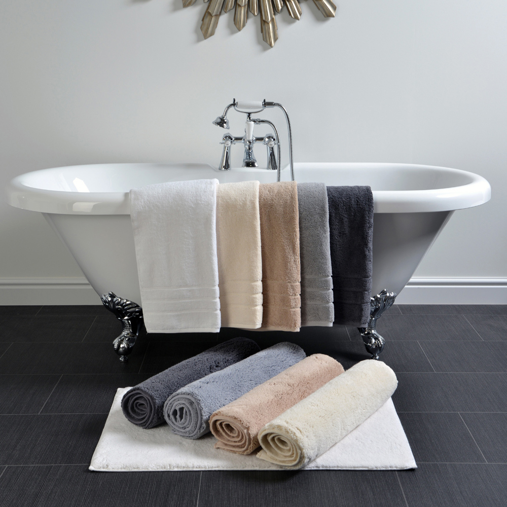 Allure Bath Fashions Hotel Luxury Charcoal Grey Deep Pile Bath Mat 50 x 80cm Image 2