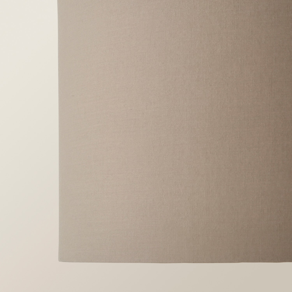 ValueLights Reni Taupe Fabric Medium Drum Ceiling Lamp Shade Image 4