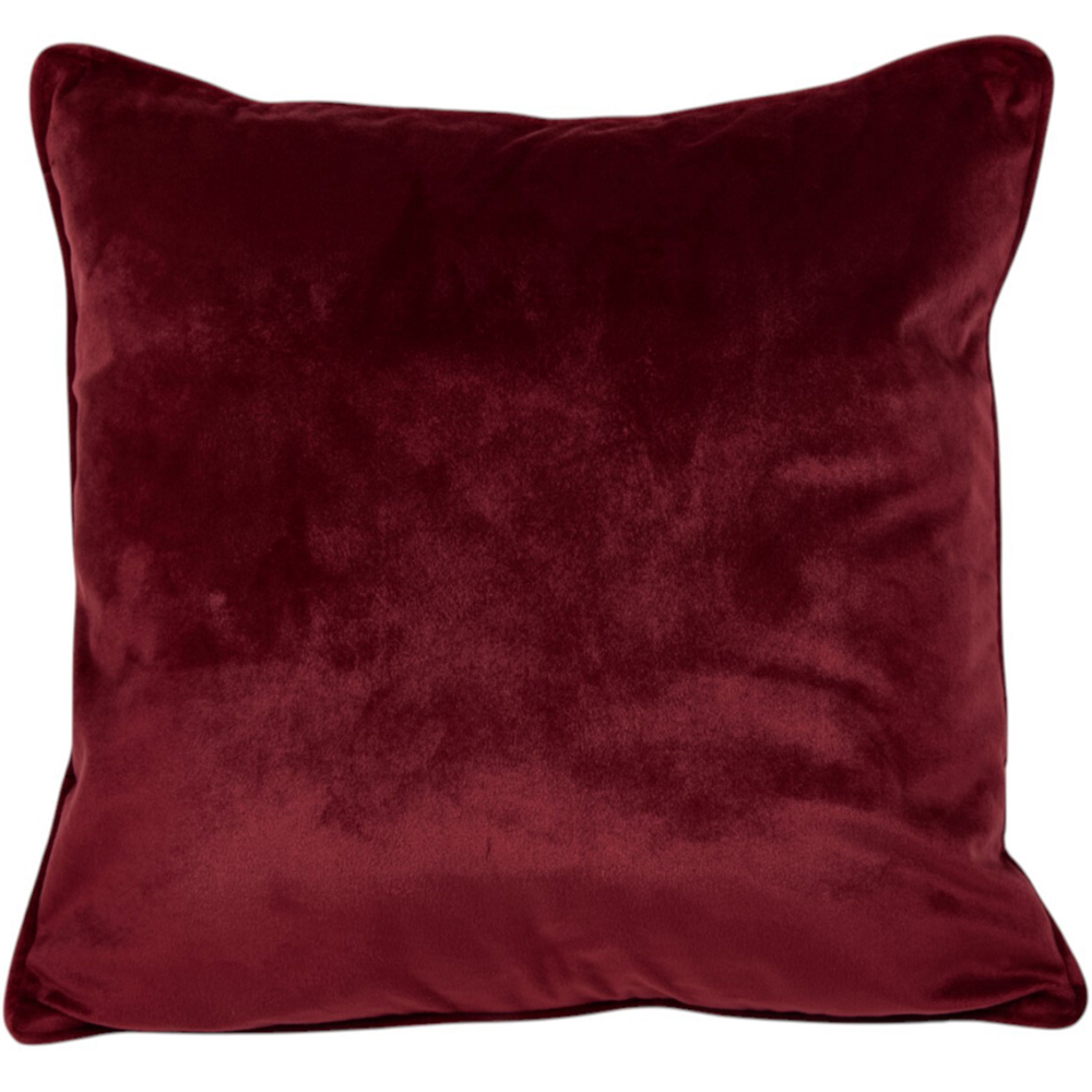 Matte Velvet Accent Cushion  - Burgundy Image 1