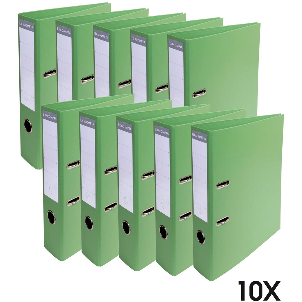 Exacompta PremTouch A4 Anise Green PVC Lever Arch File 10 Pack Image 7