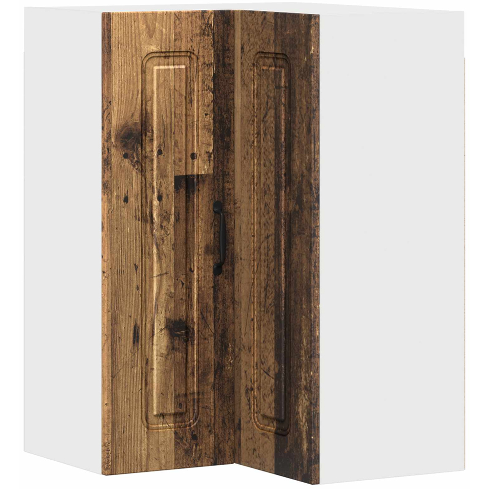 vidaXL 2 Door Old Wood Kitchen Wall Corner Cabinet Image 2