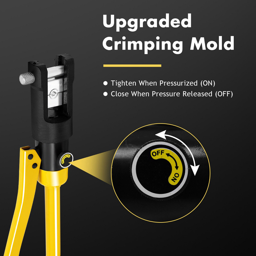 Costway 11 Dies Hydraulic Wire Terminal Crimper Tool with Carry Case