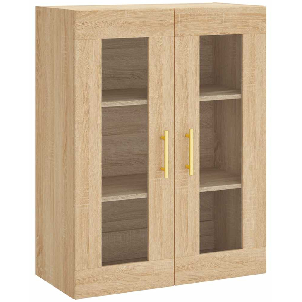 vidaXL 2 Door 3 Shelf Sonoma Oak Wall Mounted Cabinet Image 2