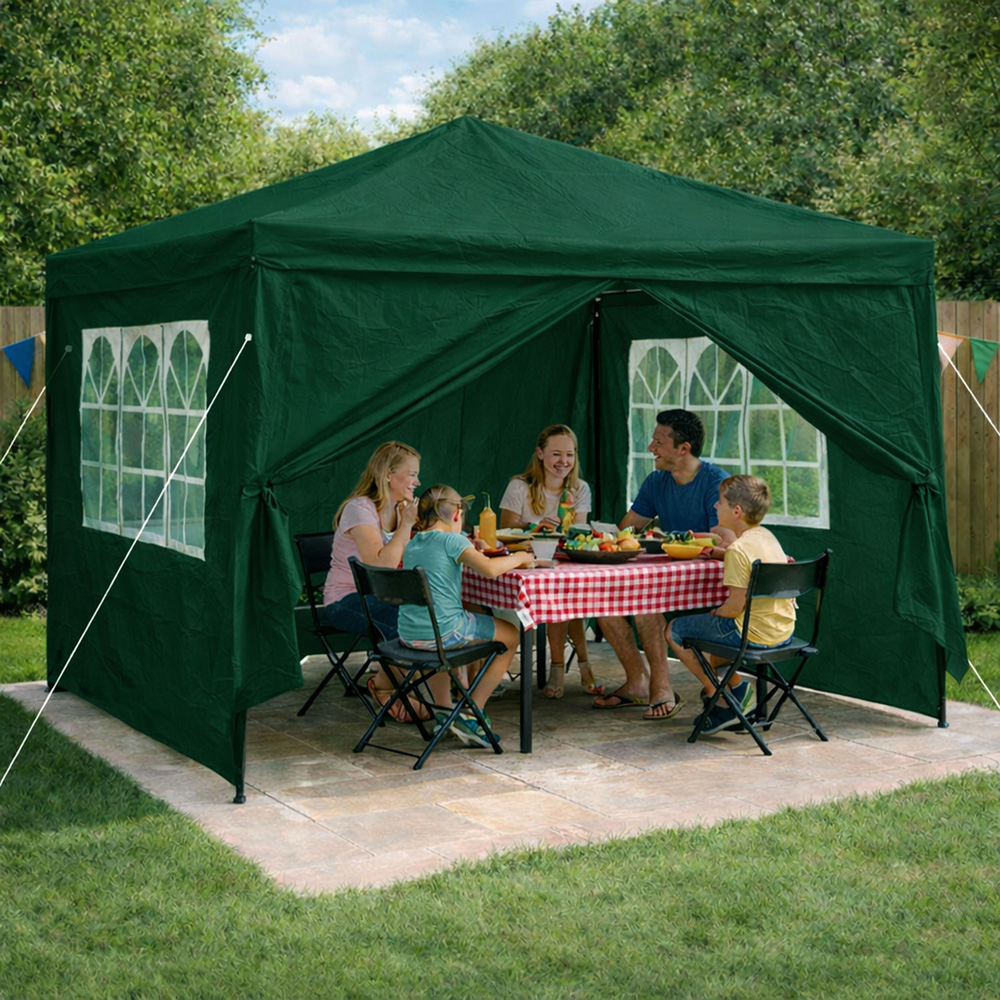 Neo Direct 3 x 3m Green Marquee Gazebo Image 4