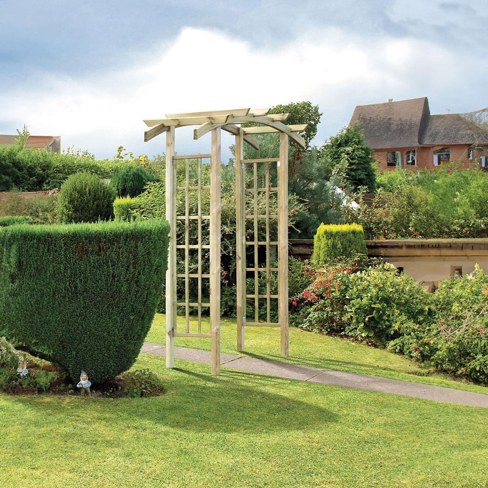 Shire 8 x 5ft Bow Top Pressure Treated Arch Image 5
