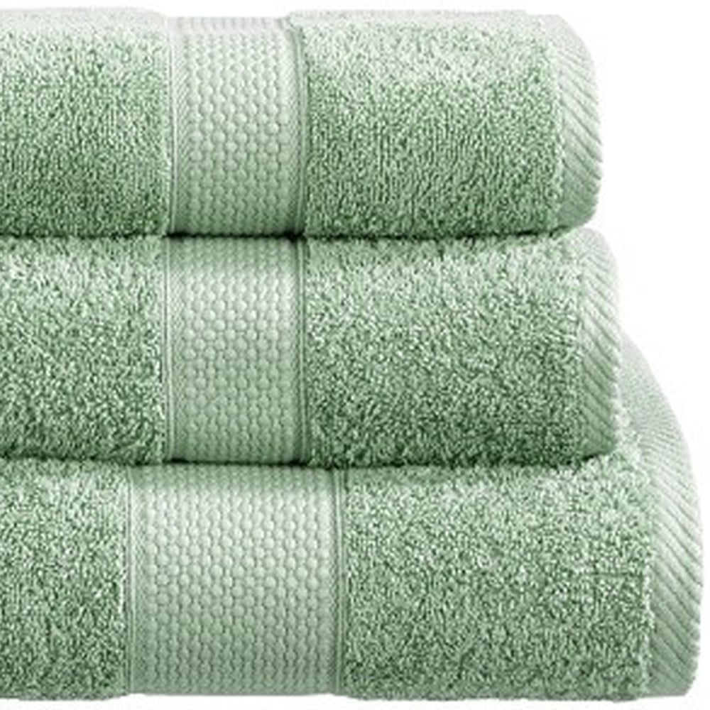 Imperial Ringspun Combed Cotton Seafoam Turkish Hand Towel 2 Pack Image 2