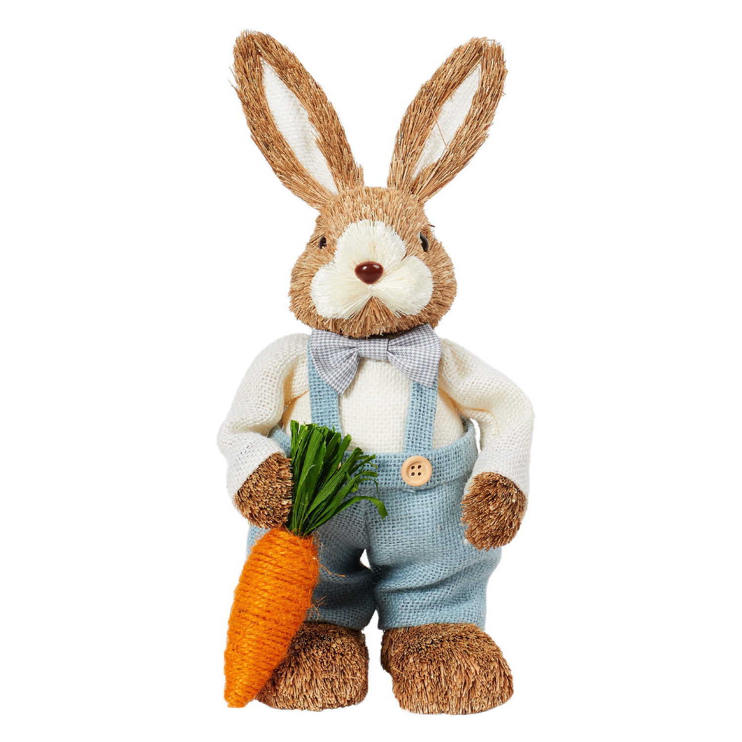 Single Brown Wicker Easter Bunny Decoration in Assorted styles Image 2