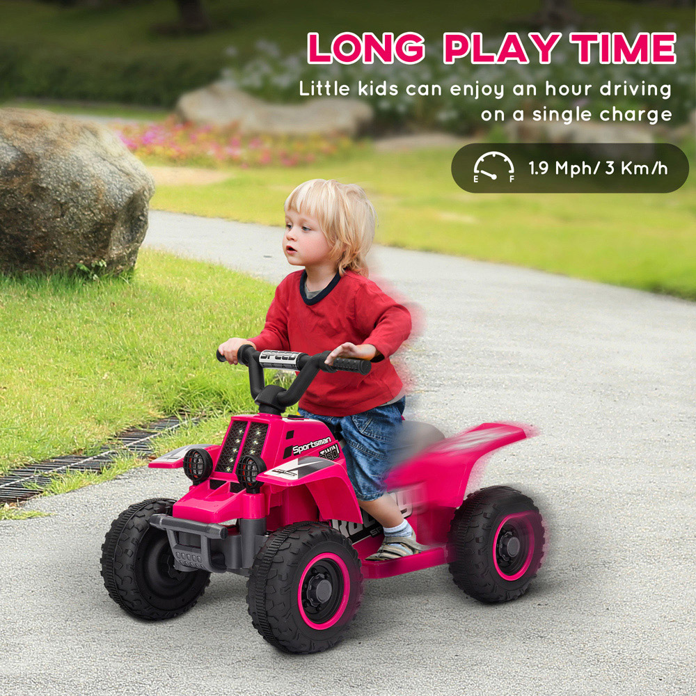 Tommy Toys Kids Pink Electric Quad Bike Image 5