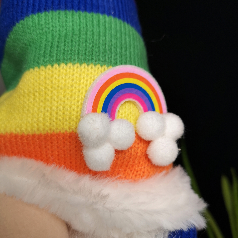 Samuel Alexander Rainbow Plush Large Standing Gonk Christmas Decoration Image 6