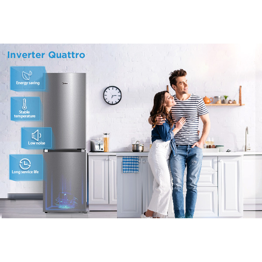 Midea MDRB379FGD02 Silver Total No Frost 273L Combi Fridge Freezer Image 6