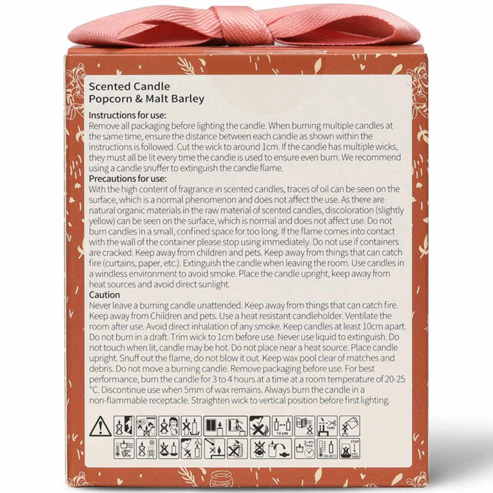 Disney Winnie The Pooh Popcorn and Malt Barley Scented Candle 213g Image 5