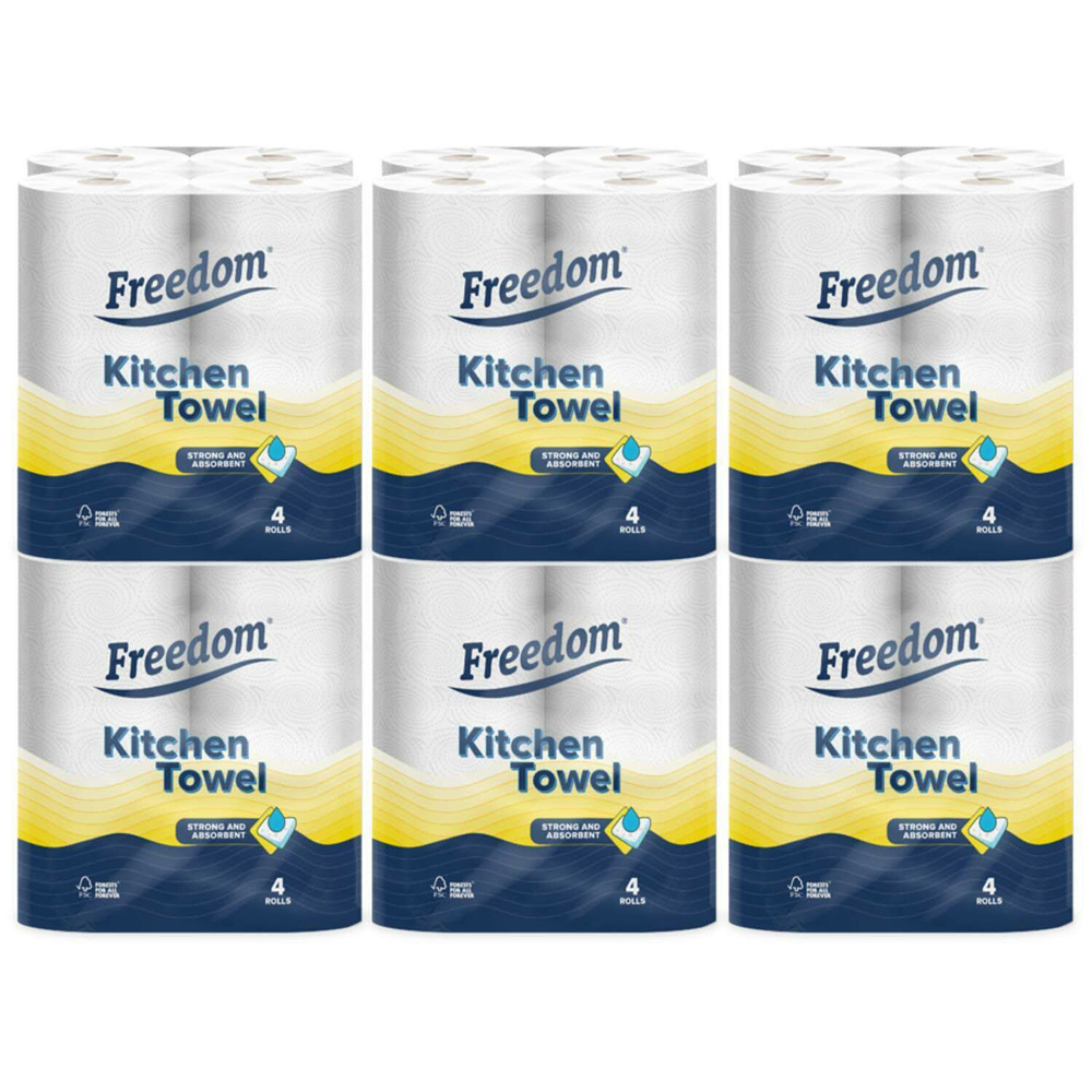 Freedom Shea Butter Toilet Paper 3 Ply with Kitchen Towel 24 Rolls 2 Ply Image 4