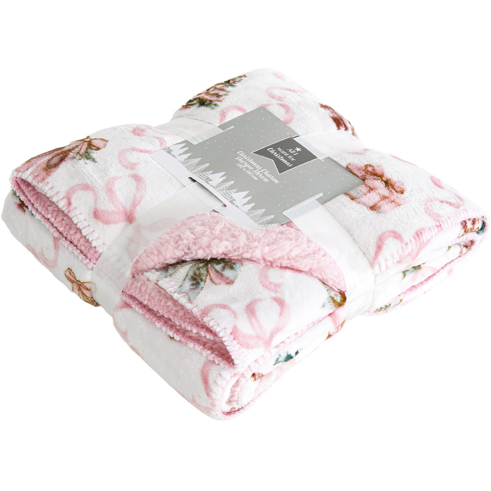 Christmas Charm Sherpa Throw Image 1
