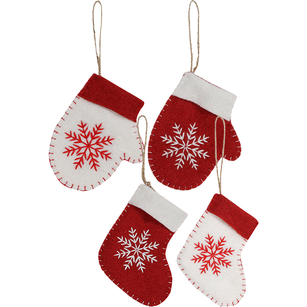 Assorted Felt Christmas Icon Image 1