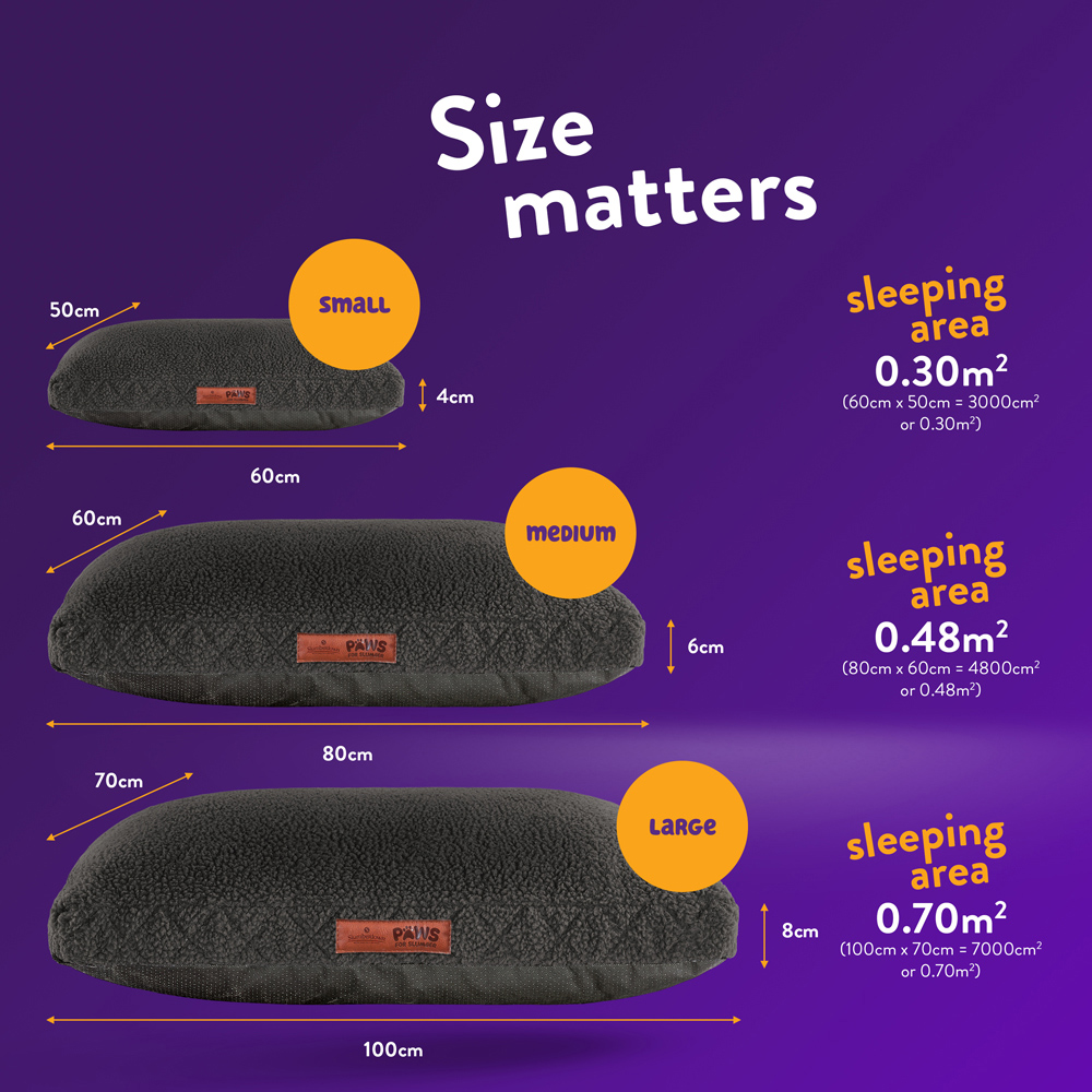 Slumberdown Small Charcoal Sherpa Pet Bed Image 8