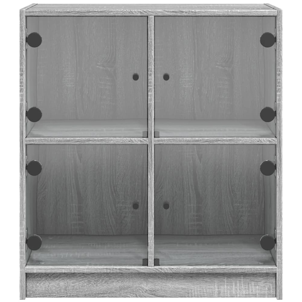 vidaXL 4 Door Grey Sonoma Oak Side Cabinet Image 5