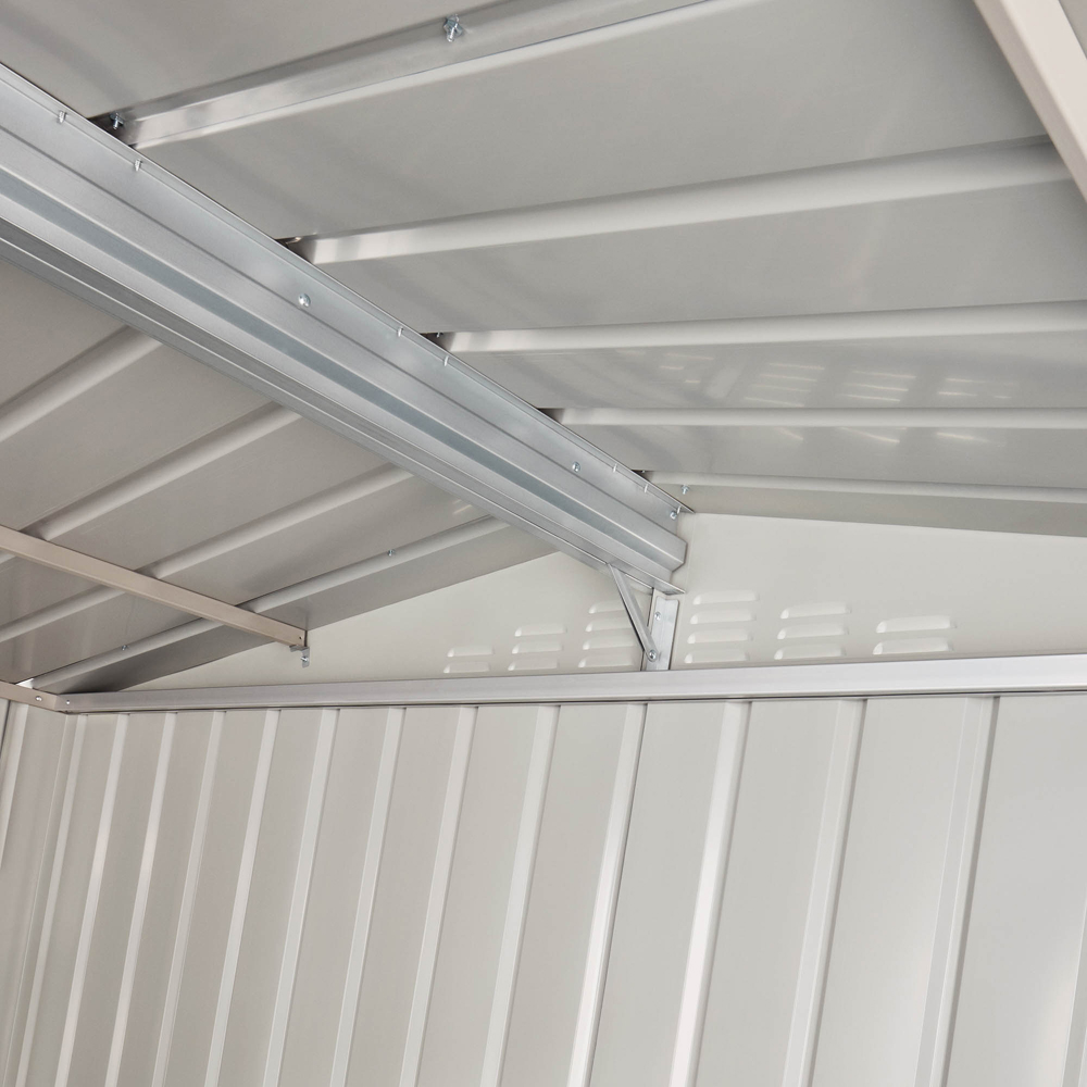 Globel 10 x 6ft 2 Door Green Metal Apex Garden Shed Image 3