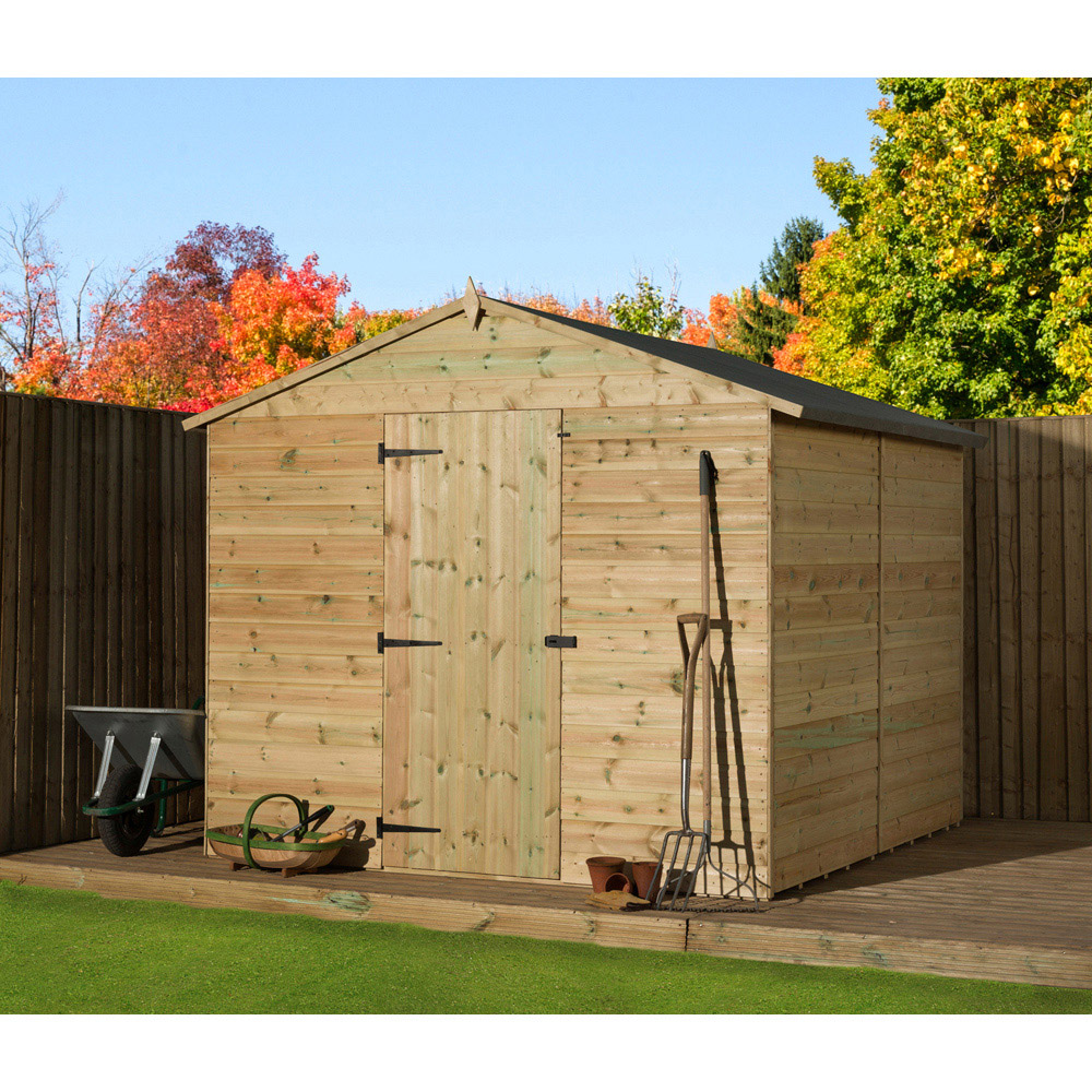 Empire Sheds 9000 8 x 9ft Tongue and Groove Apex Garden Shed Image 2