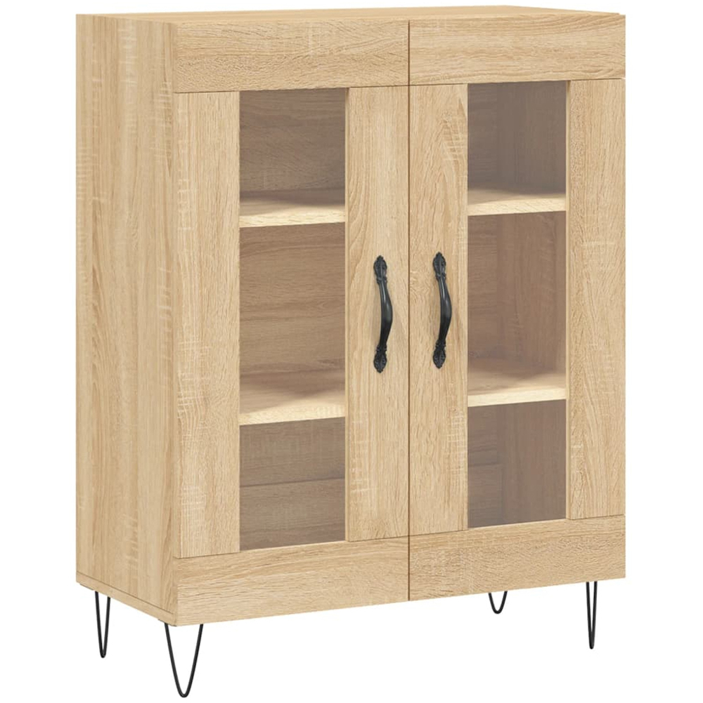 vidaXL 4 Door Sonoma Oak Highboard Image 7