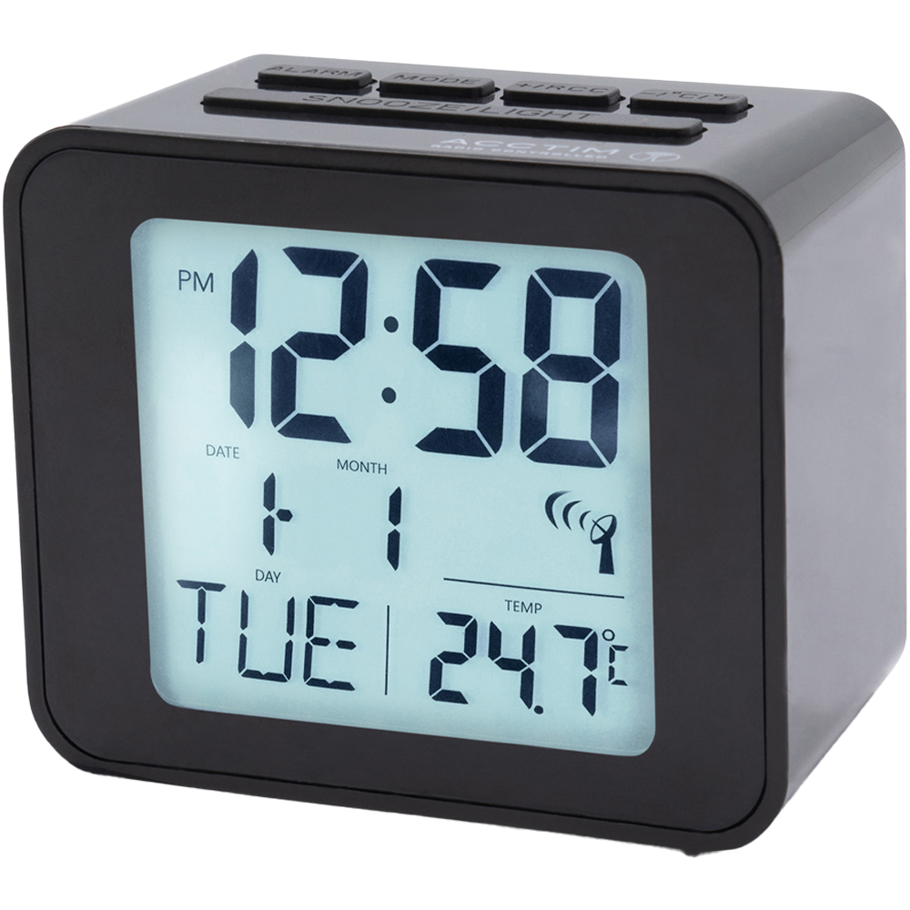 Acctim Cole RC Black Digital Alarm Clock Image 4