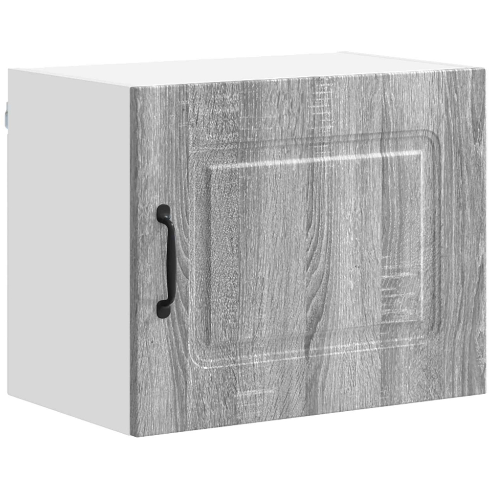 vidaXL Kalmar Single Door Grey Sonoma Wall Mounted Wide Kitchen Cabinet Image 2