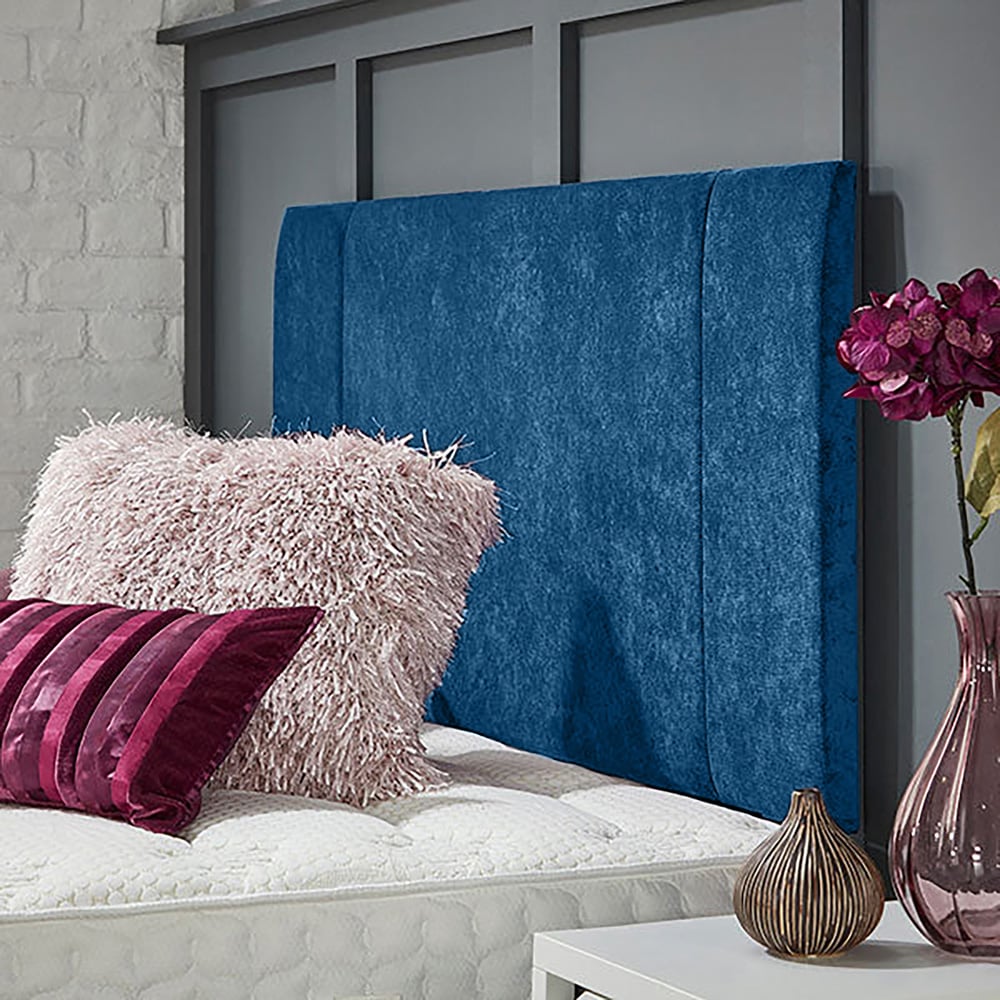 Eleganza Home Charles Double Blue Naples Strutted Headboard Image 2