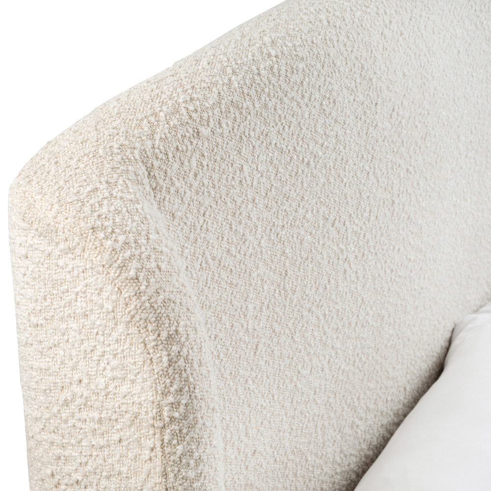 Julian Bowen Eden Double Ivory Boucle Bed Image 5