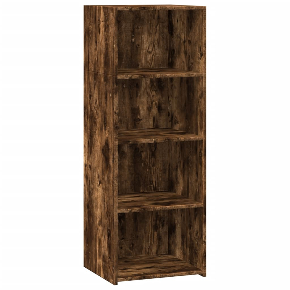 vidaXL 4 Shelf Smoked Oak Highboard Image 2