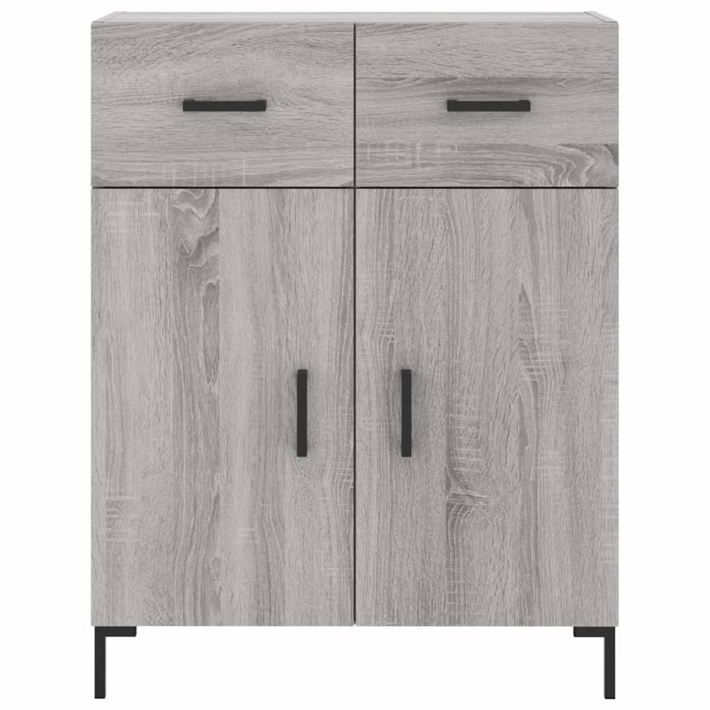 vidaXL 4 Door 2 Drawer Grey Sonoma Highboard Image 8