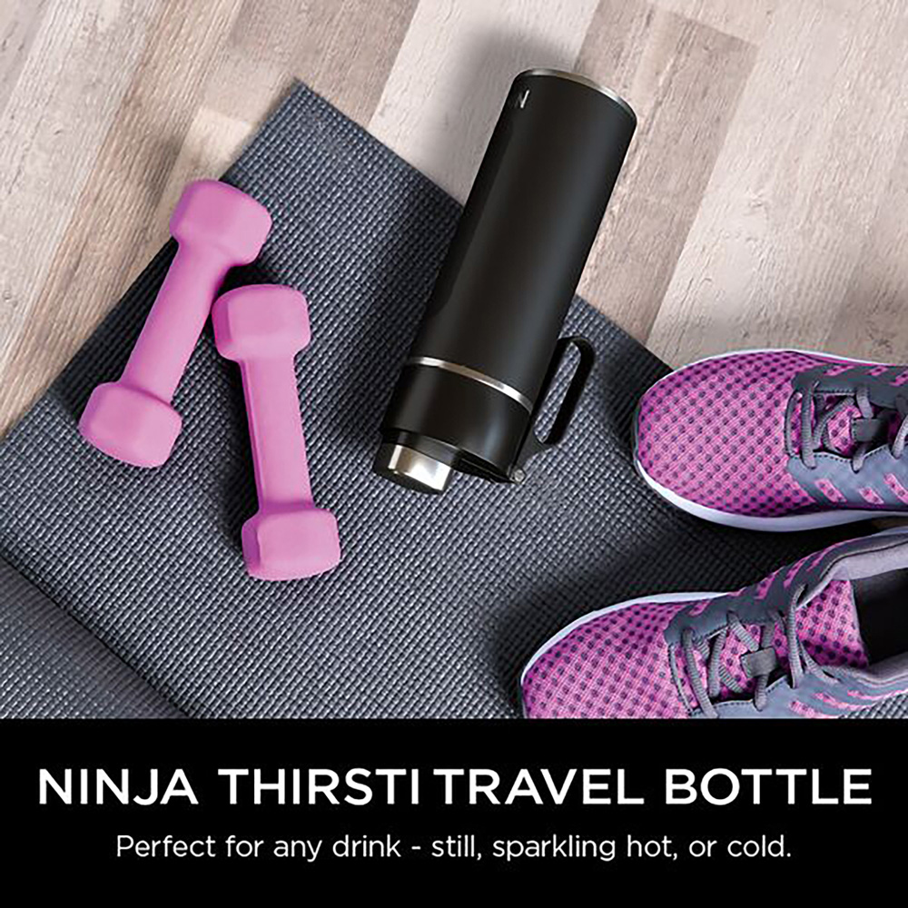 Ninja Thirsti Black Travel Bottle 700ml Image 3