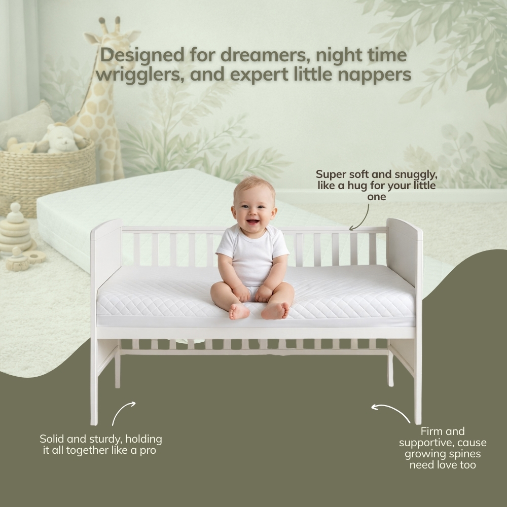 Opulent Home Waterproof Anti-Allergy Baby Cot Bed Mattress 120 x 60 x 5cm Image 6