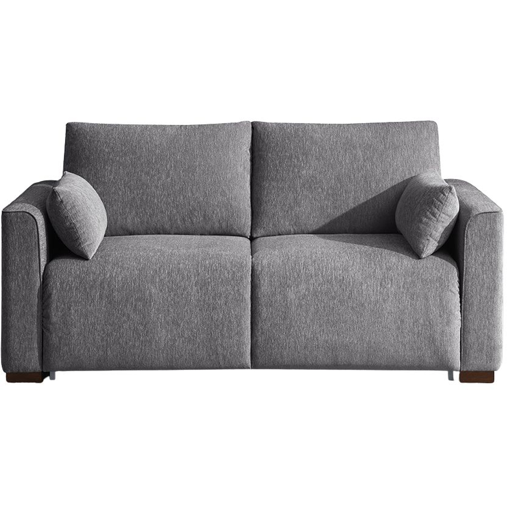 Rockaway 2 Seater Light Grey Full Foam Sofa Bed Image 2