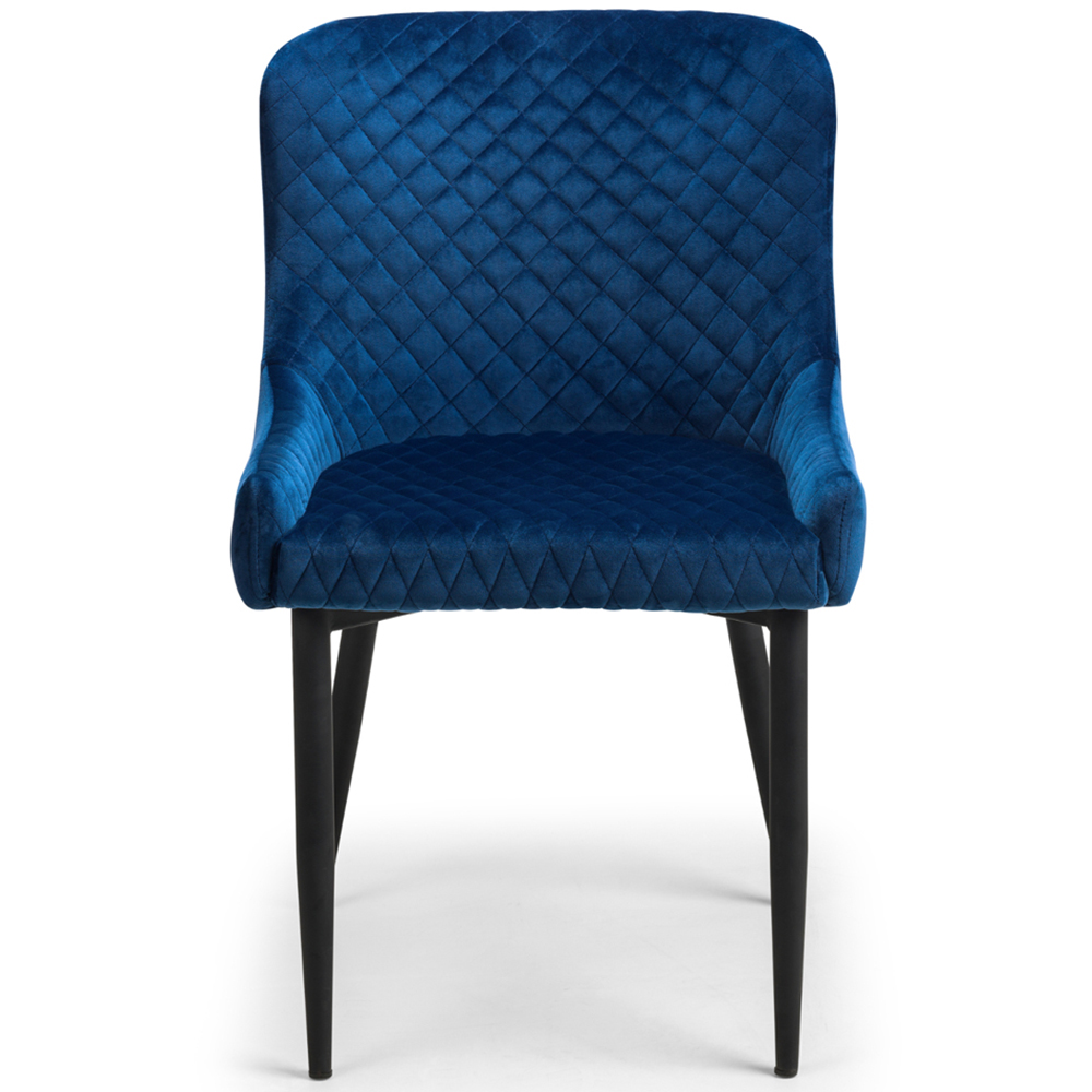 Julian Bowen Olympus Luxe and Marble Effect 6 Seater Dining Set Black and Blue Image 5