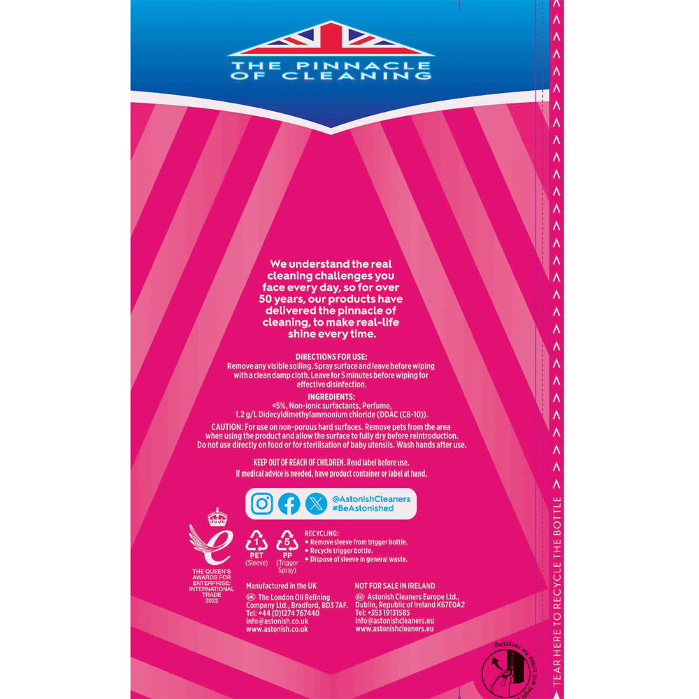Astonish Antibacterial Surface Cleanser Frosted Cherry Image 2
