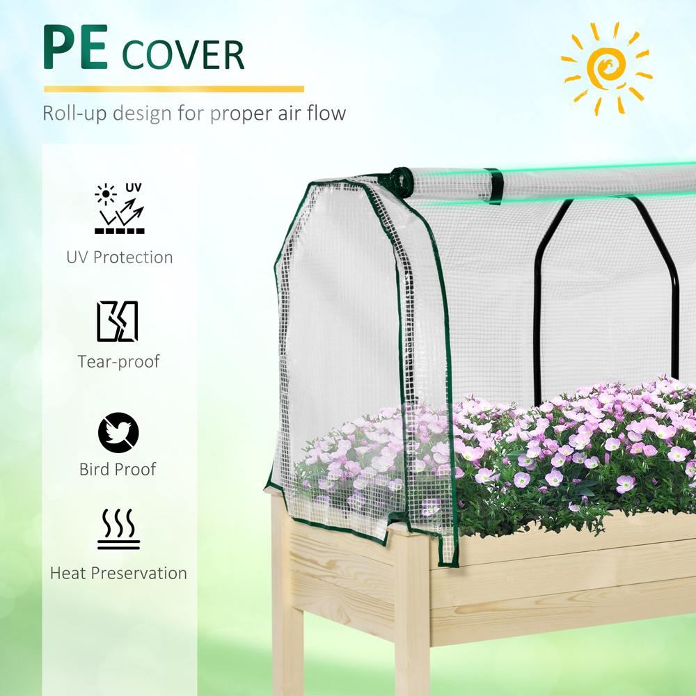 Outsunny Raised Garden Planter Bed 117 x 55 x 121cm Image 4