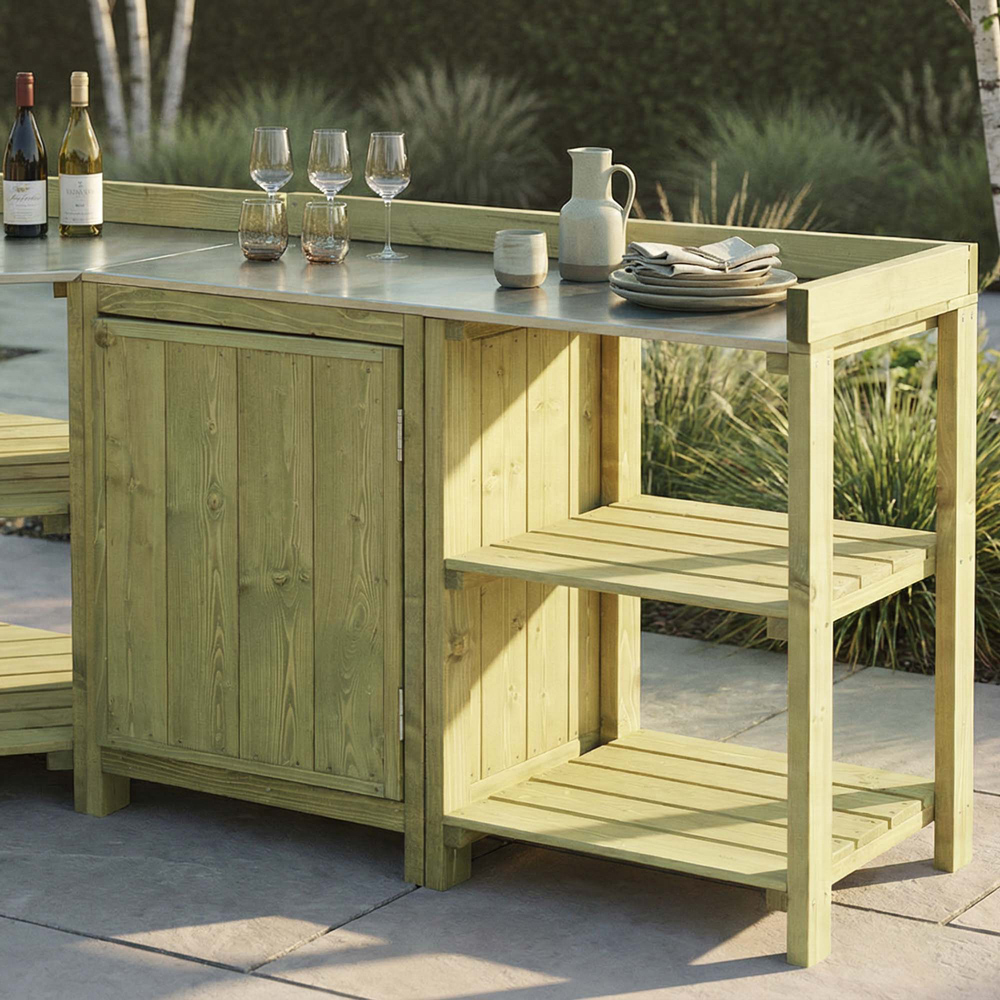 Mercia Trent Wooden Outdoor Kitchen Image 3