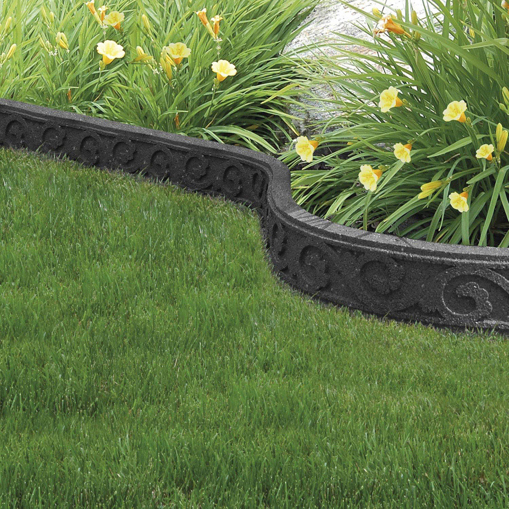 Garden Gear Flexi Curve 9 x 120cm 2 Pack Grey Scroll Border Image 2