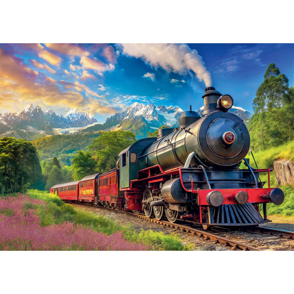 1000 Piece Train Journey Puzzle Set Image 2