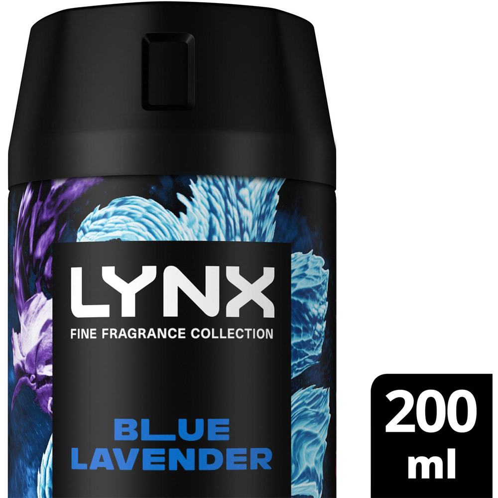 Lynx Fine Fragrance Blue Lavender Body Spray Deodorant 200ml 6 Pack Image 7