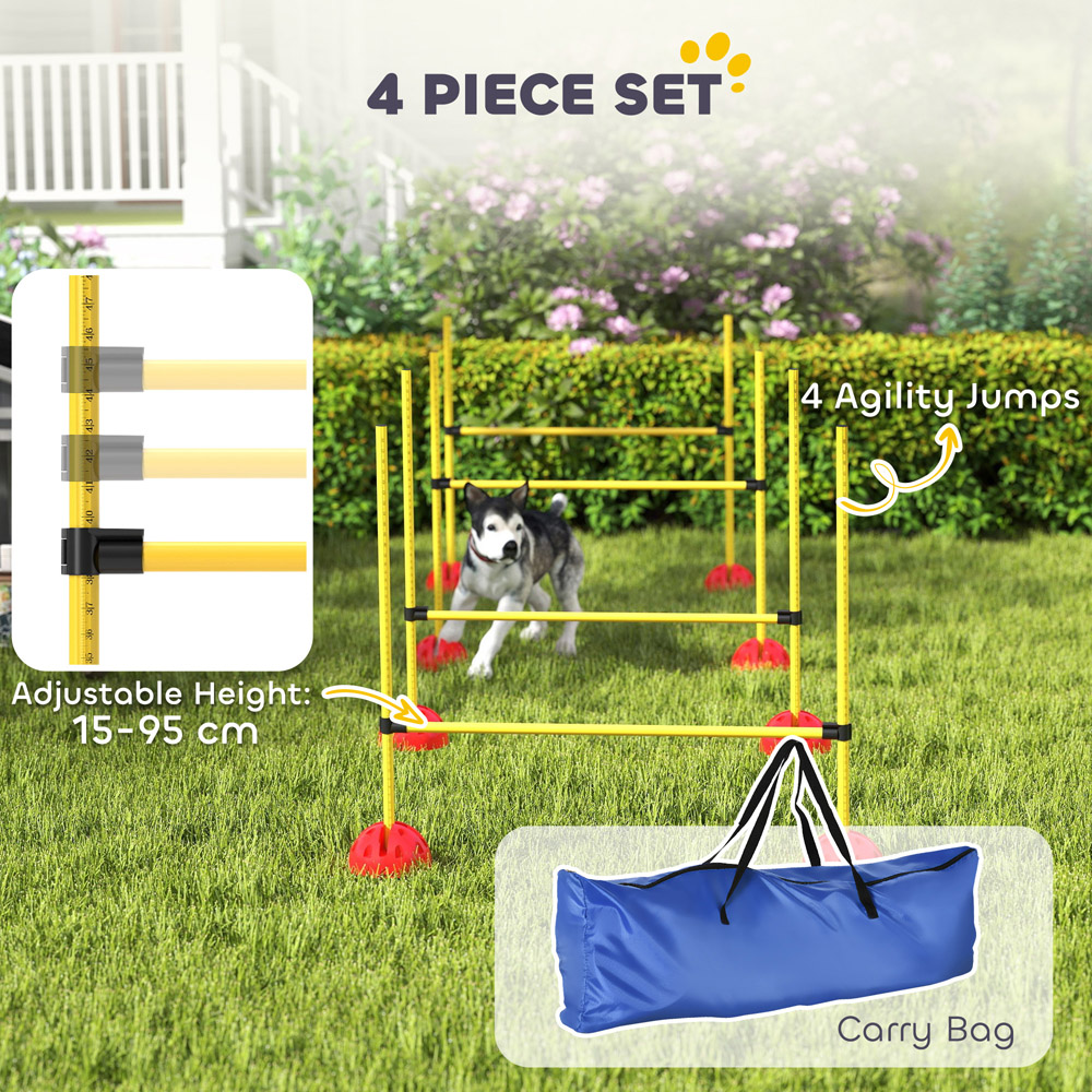 PawHut 4 Piece Dog Agility Set Image 5