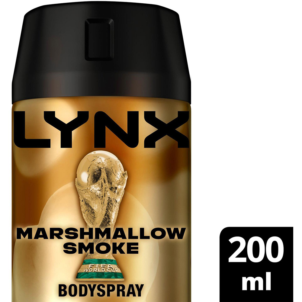 Lynx FIFA Marshmallow Smoke Body Spray Deodorant 200ml 6 Pack Image 2