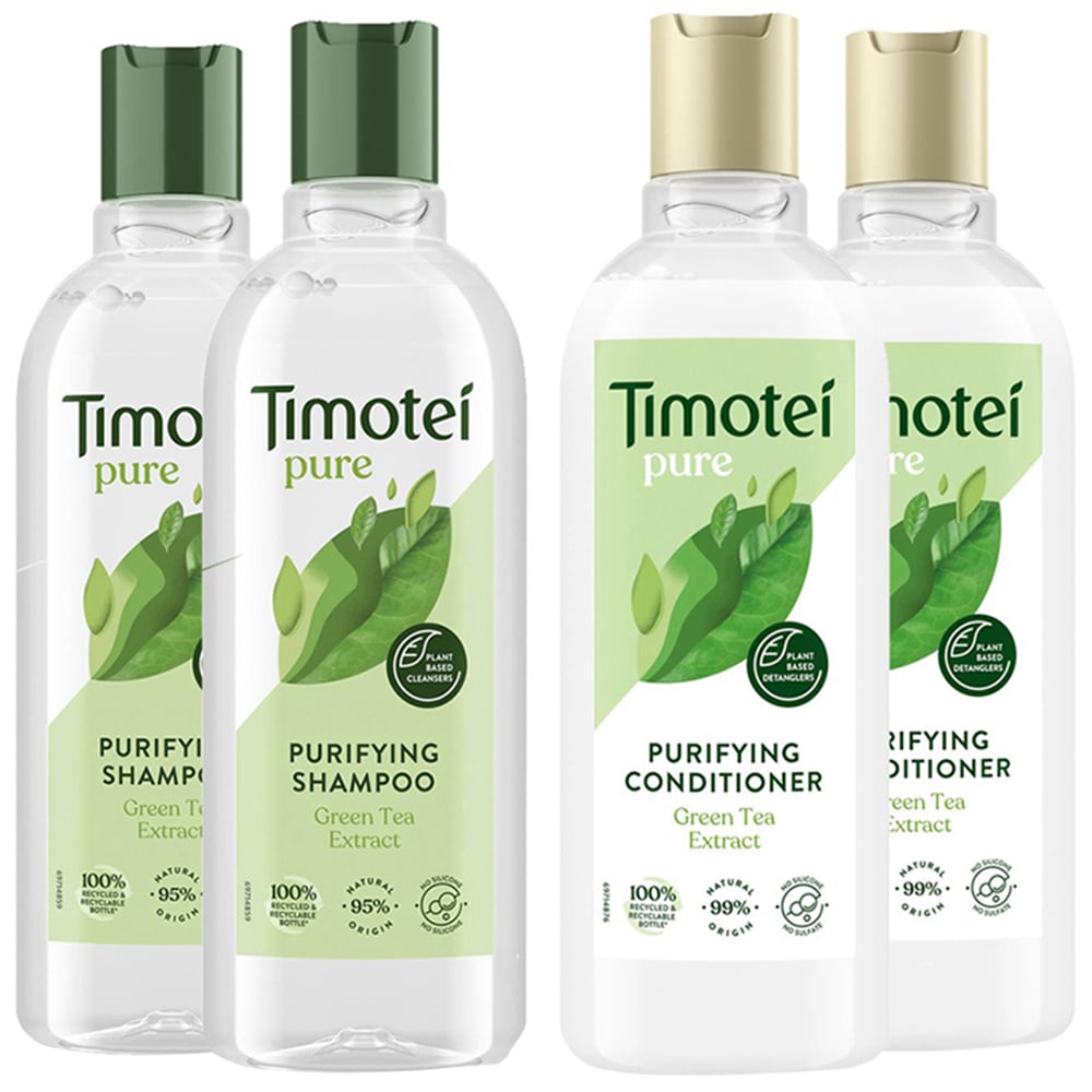 Timotei Purifying Shampoo and Conditioner 300ml 2 Pack Image 1
