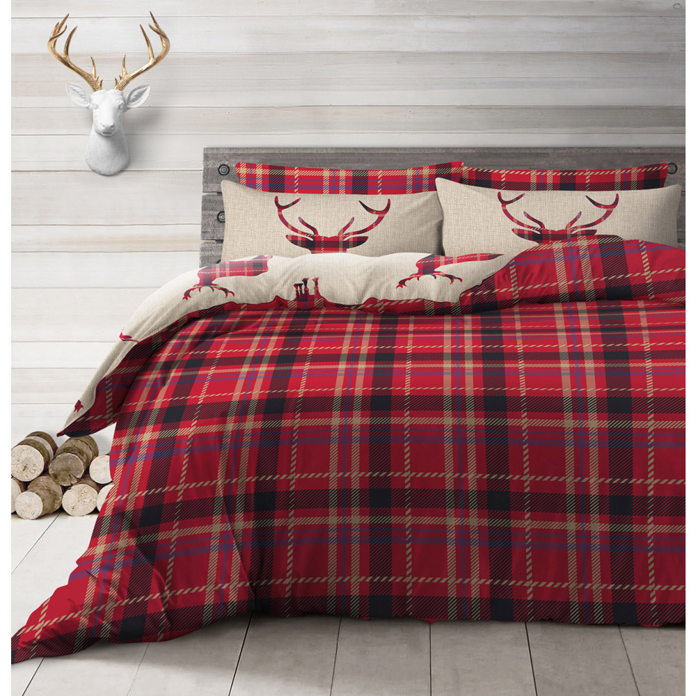 Velosso King Size Natural Stage Reversible Duvet Cover Set Image 2