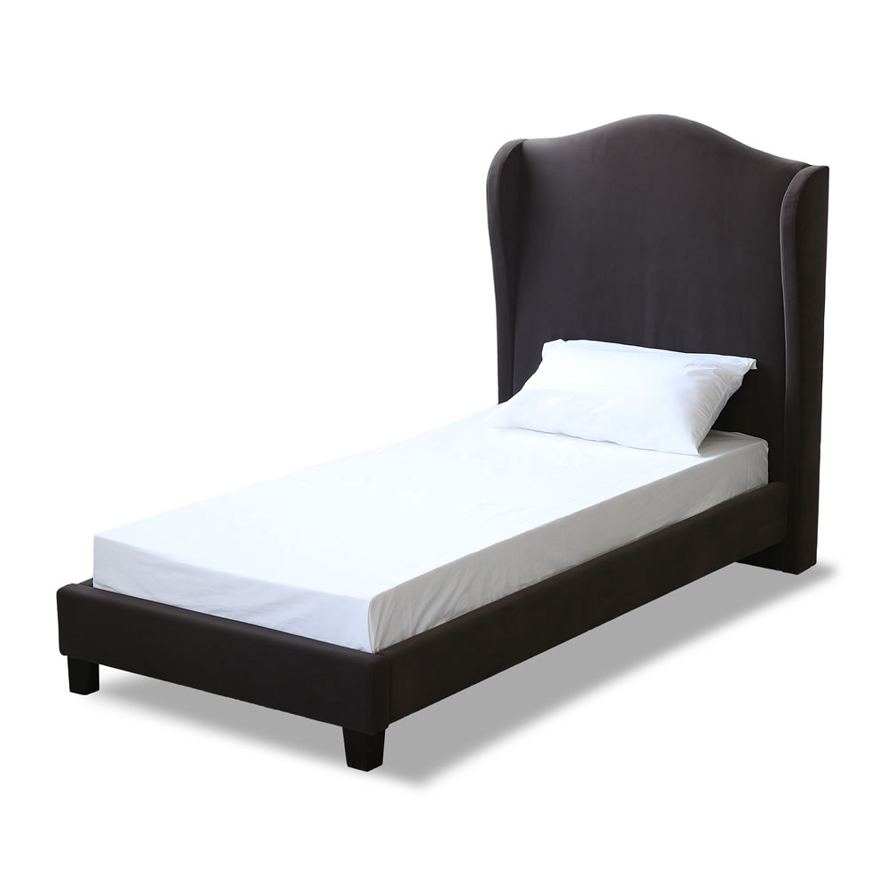 Chateaux Charcoal Single Wing Bed Frame Image 1