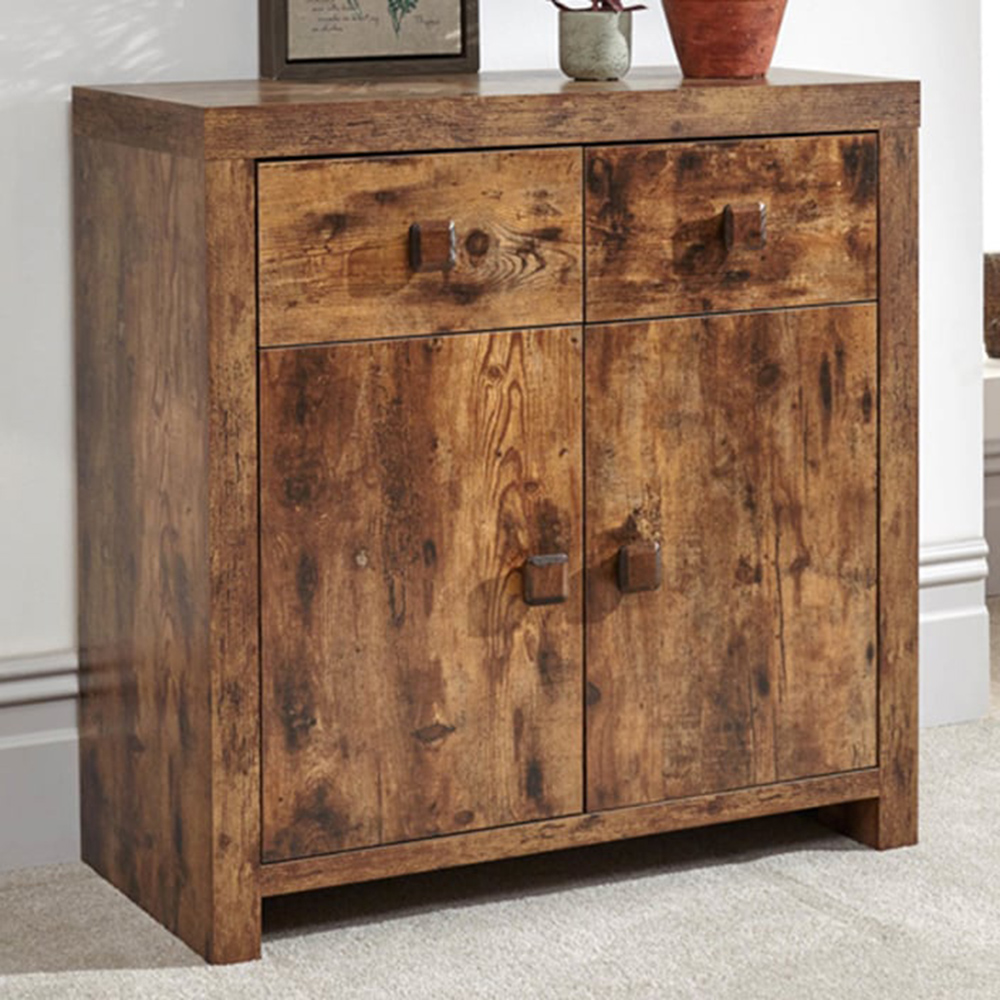 GFW Jakarta 2 Door 2 Drawer Mango Yellow Compact Sideboard Image 1